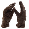 Gants en cuir militaires britanniques originaux MK II, doublure de Combat marron