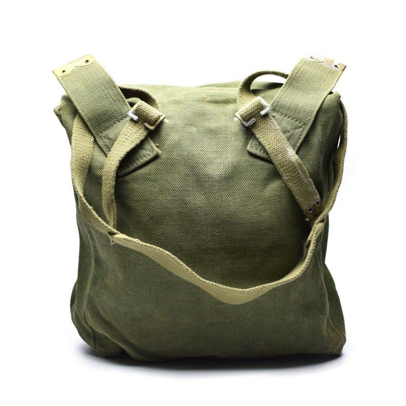 Sac à dos en toile original de l'armée britannique M37 Haversack, grand sac latéral, olive