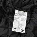 Veste de pluie militaire britannique originale Manteau imperméable doublé noir solide de police