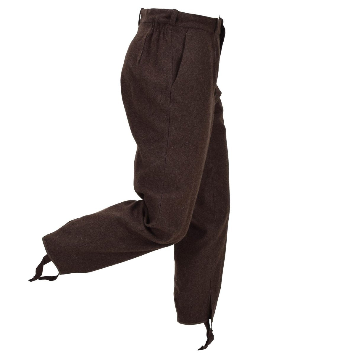 Original Bulgarian Army Wool Uniform Trousers Unused Surplus Dark Brown