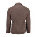 Veste classique militaire bulgare originale en laine marron d'hiver chaude coupe-vent NEUF