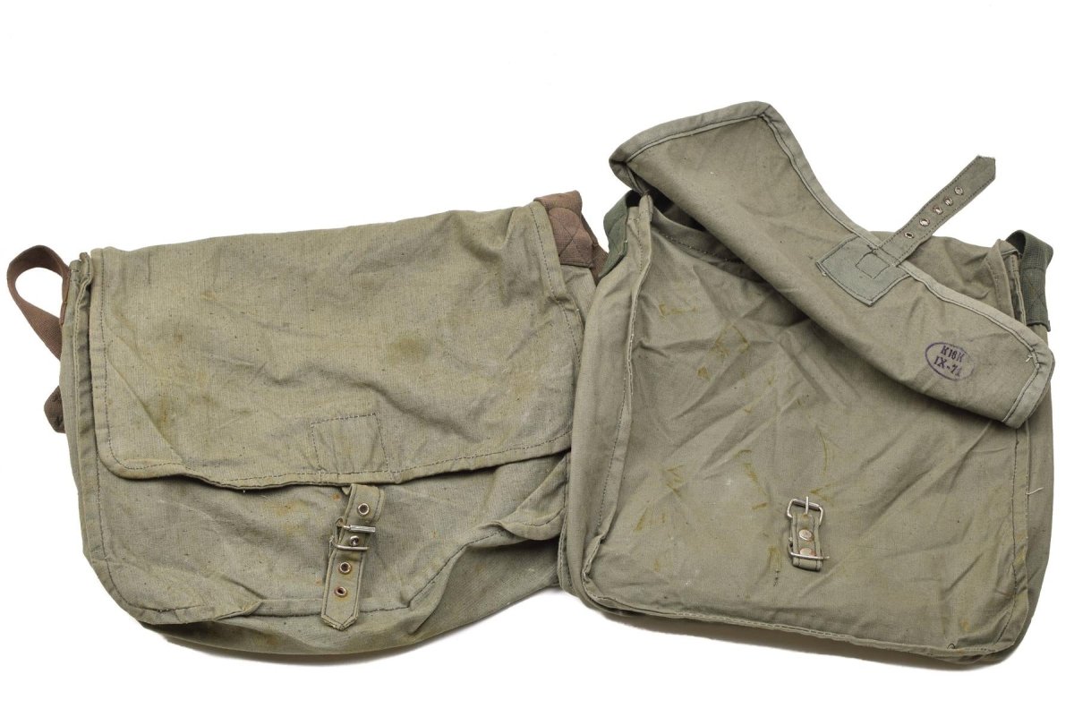 Sac à bandoulière militaire bulgare d'origine olive avec bandoulière réglable pour voyage en plein air