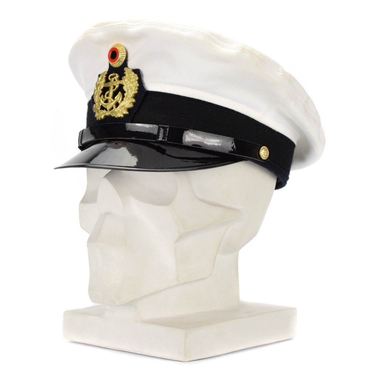 Casquette originale BW pour officiers de l'armée allemande, chapeau à visière pour marine, marine