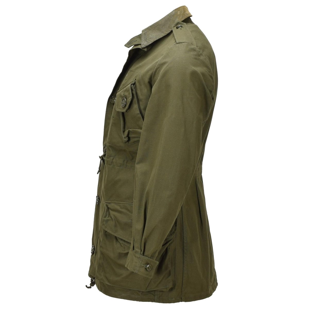 Veste de campagne originale de l'armée canadienne, surplus militaire de combat, vert olive