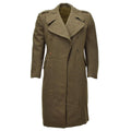 Manteau en laine original de l’armée canadienne, surplus militaire vintage vert olive