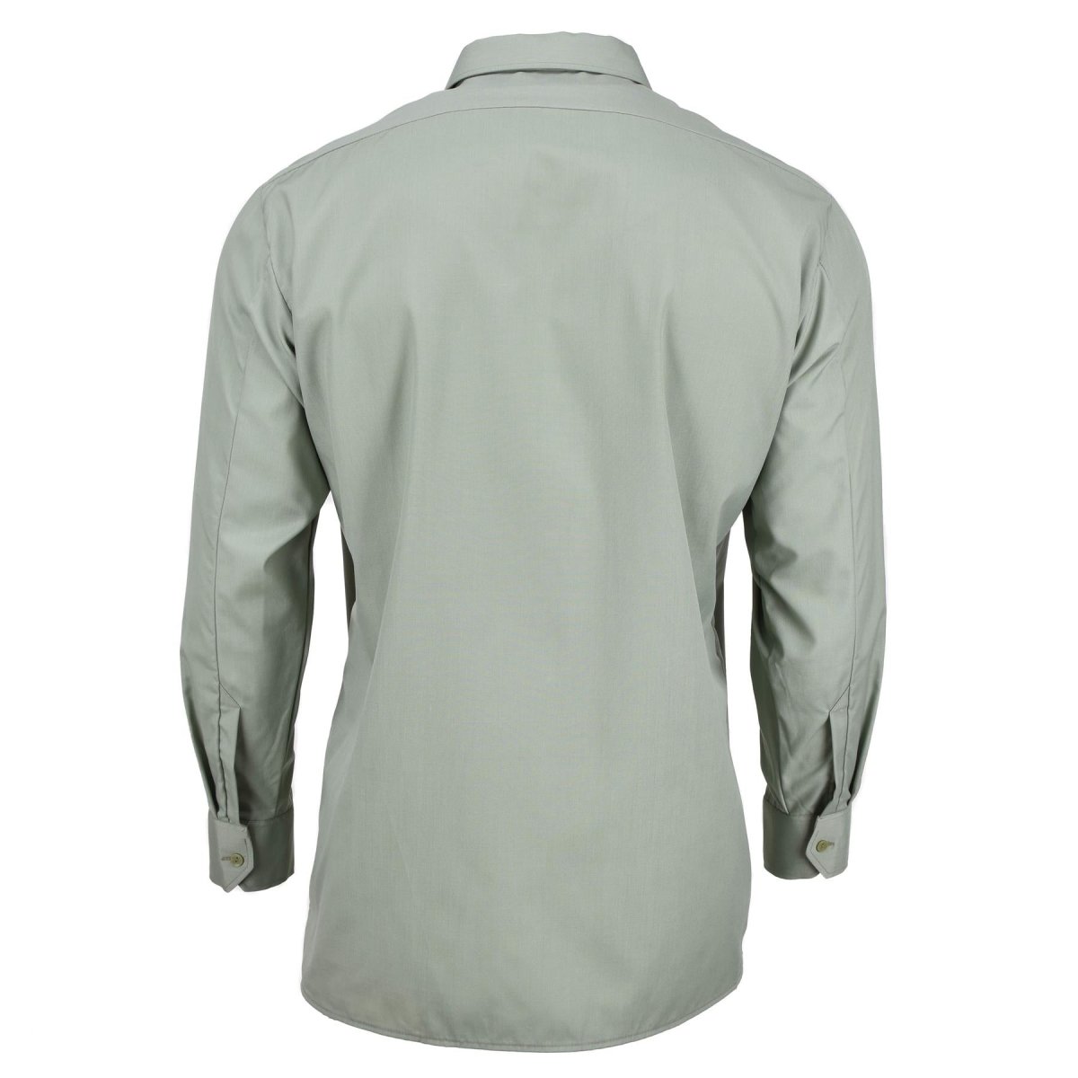 Original Czech Army Dress Shirt Olive Long Sleeve Button up Military Surplus NEW