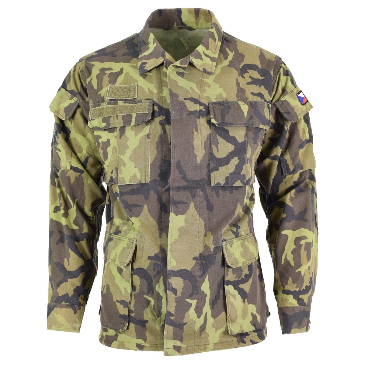 Original Czech army troops field jacket leaf camo pattern parka military surplus