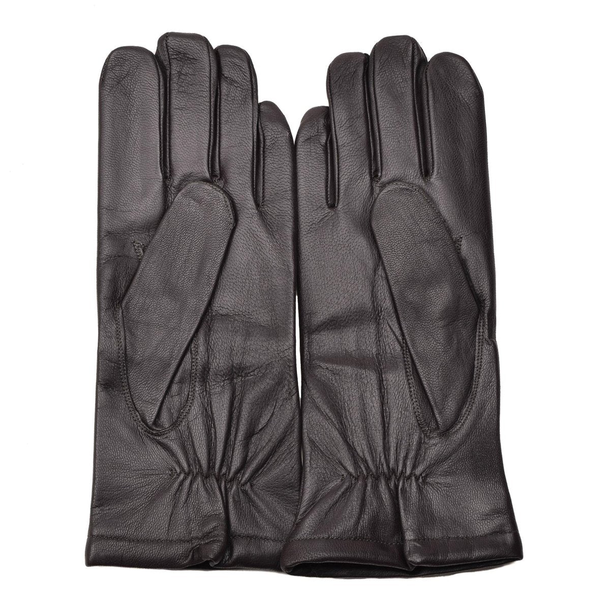 Gants d'hiver en cuir marron chauds et froids de l'armée tchèque d'origine, coupe ajustée et décontractée, NEUF