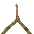 Original Czech Army Y-Strap canvas & leather suspenders harness shoulder