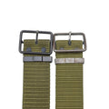 Ceinture militaire tchèque originale en toile avec boucle tactique en épine d'olive, surplus de l'armée CZ