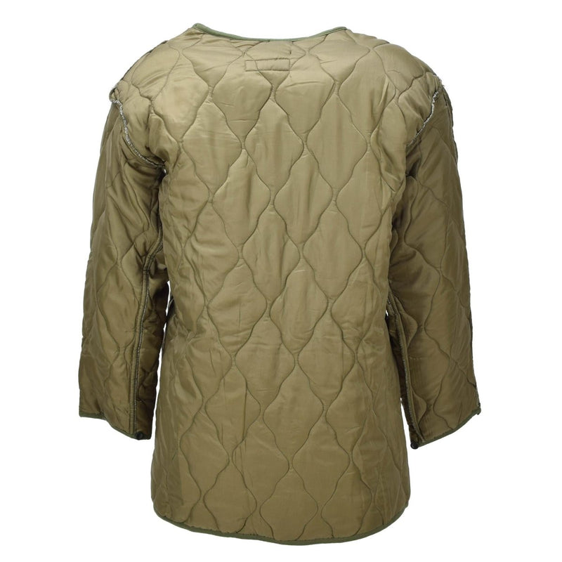 Veste militaire tchèque originale avec doublure thermique, fermeture à boutons matelassée, olive