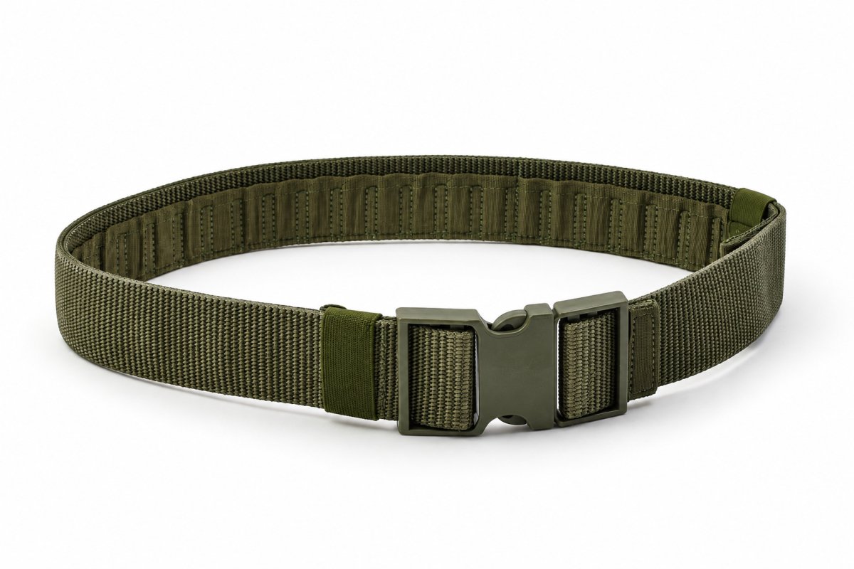 Ceinture de combat militaire tchèque originale MNS 2000, boucle à dégagement rapide, olive