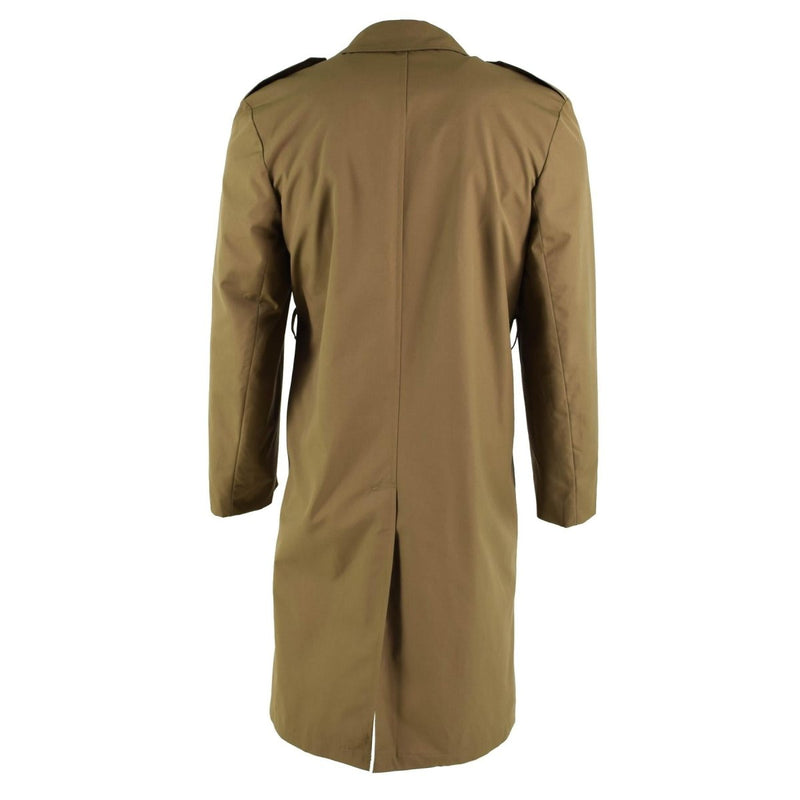 Original Dutch army formal trenchcoat brown military surplus officer coat NEW - GoMilitar