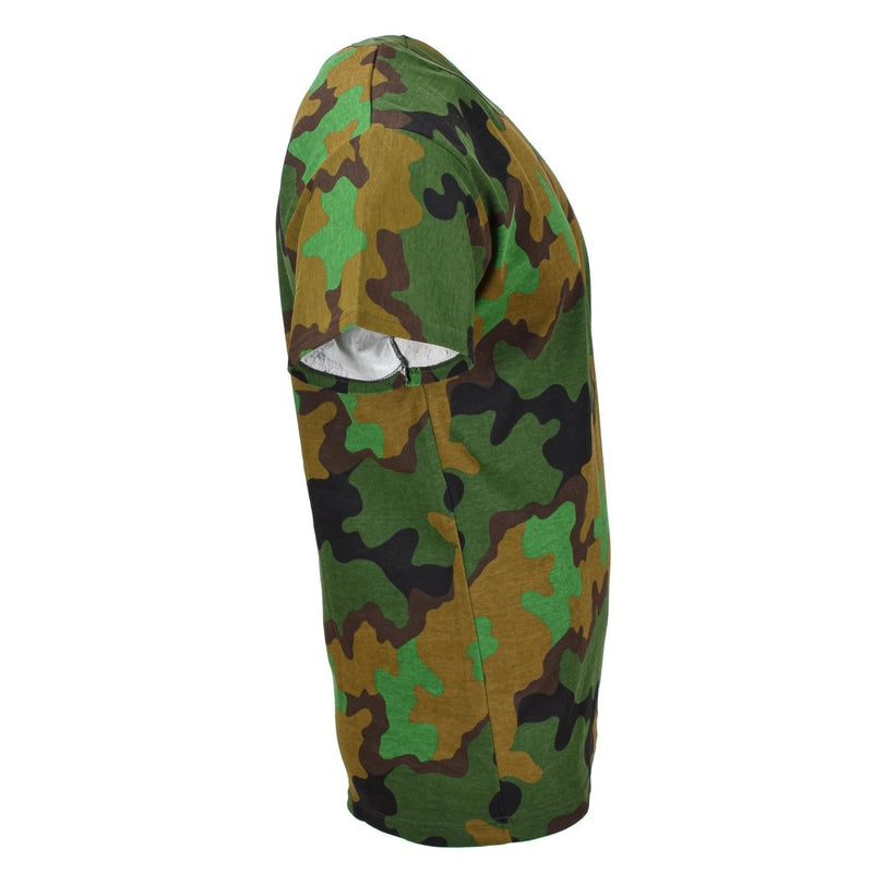 Original Dutch army woodland camo shirt T-shirt military surplus Jungle new - GoMilitar