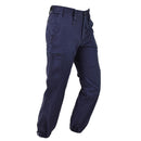 Original Dutch army work pants uniform workwear adjustable trousers zip fly Blue - GoMilitar
