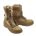 Bottes pilotes originales de l'armée de l'air militaire néerlandaise, bottes tactiques en cuir véritable pour désert