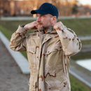 Original Dutch Military Field Coat Adjustable Cuffs Hemline Desert Camo