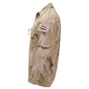 Original Dutch Military Field Jacket Snap Button Closure 3 - Color Desert Camo - GoMilitar