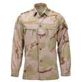 Original Dutch Military Field Shirt Snap Button Closure 3-Color Desert Camo
