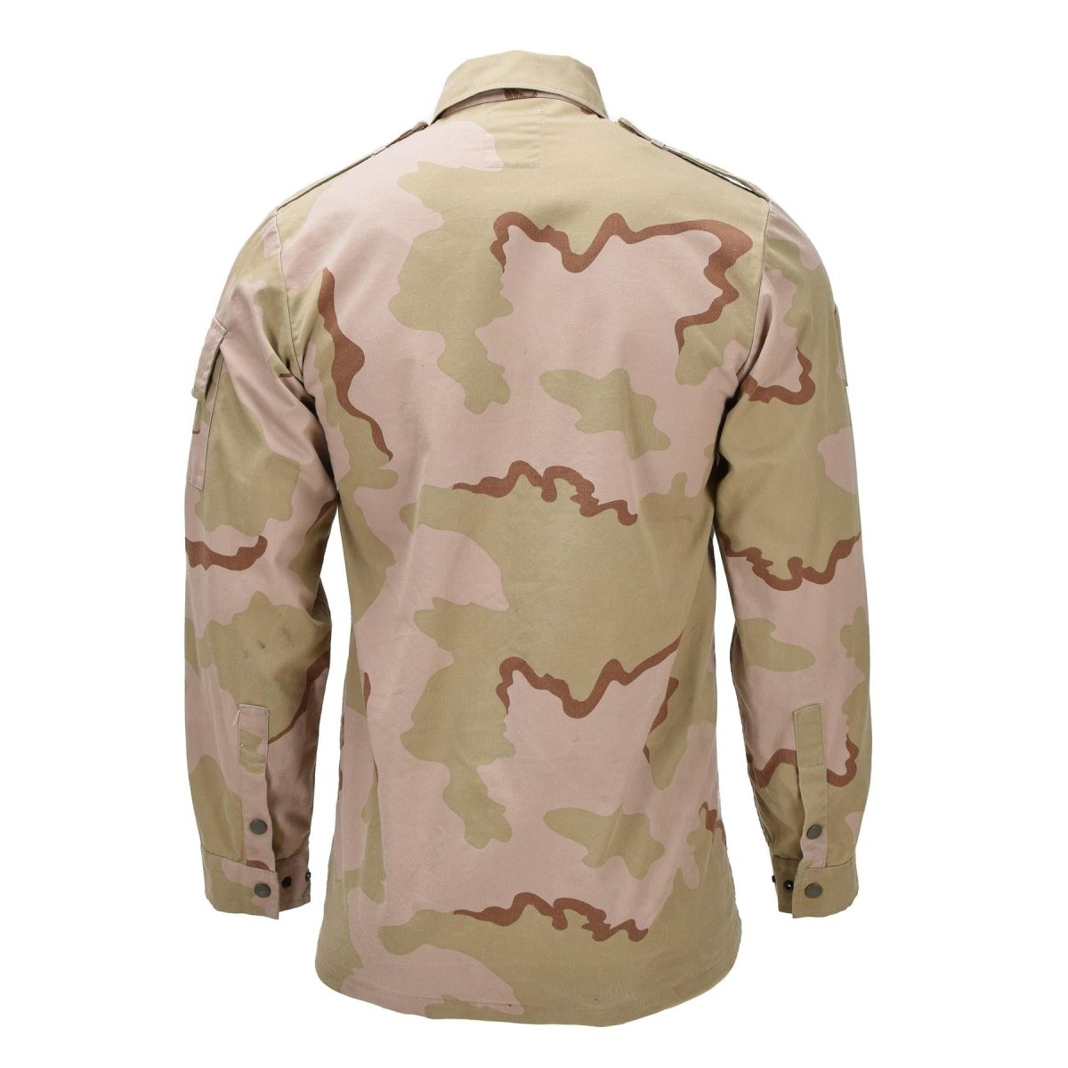 Original Dutch Military Field Shirt Snap Button Closure 3-Color Desert Camo