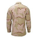 Original Dutch Military Field Jacket Snap Button Closure 3 - Color Desert Camo - GoMilitar