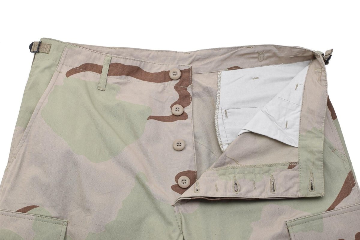 Pantalon militaire néerlandais original avec poches cargo, camouflage désert 3 couleurs