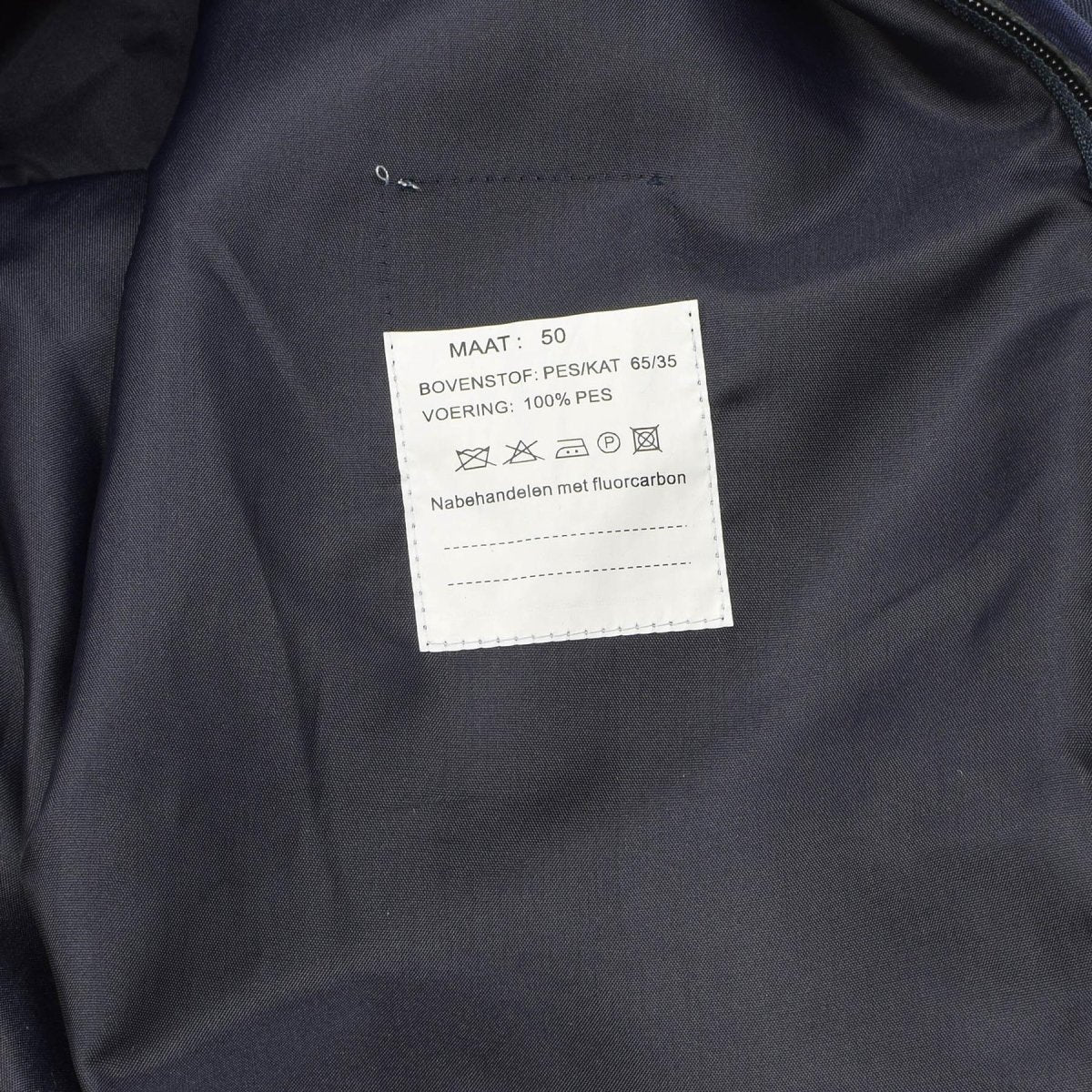 Imperméable pour homme d'origine néerlandaise, doublure matelassée, trench-coat bleu uni