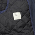 Imperméable pour homme d'origine néerlandaise, doublure matelassée, trench-coat bleu uni