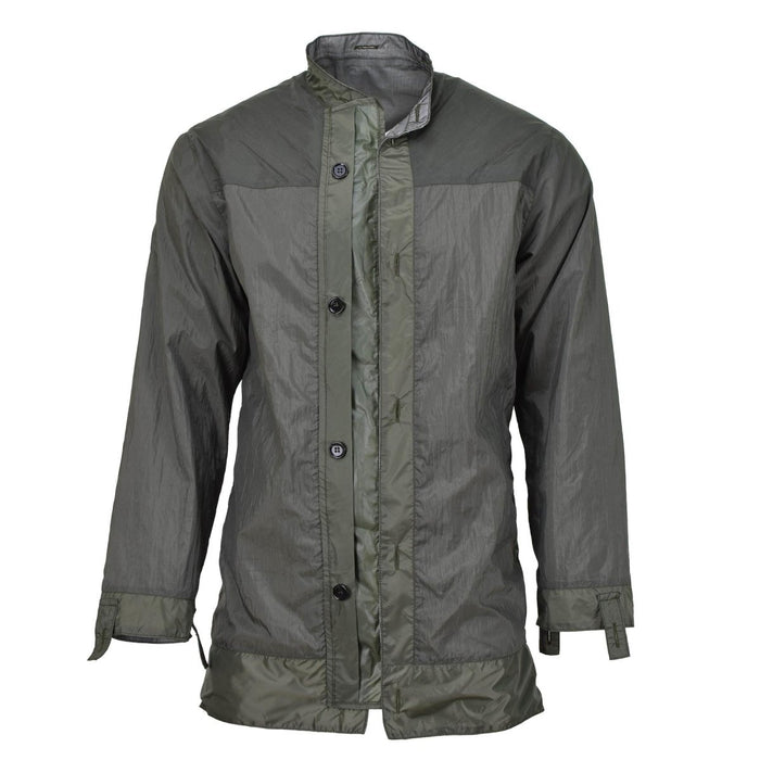 Veste de pluie originale néerlandaise avec doublure imperméable, coutures scellées, combat Olive - GoMilitar