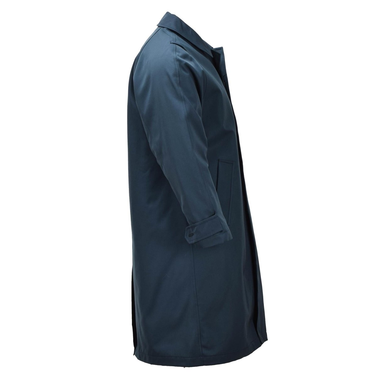 Manteau militaire néerlandais original de longue durée, pardessus vert