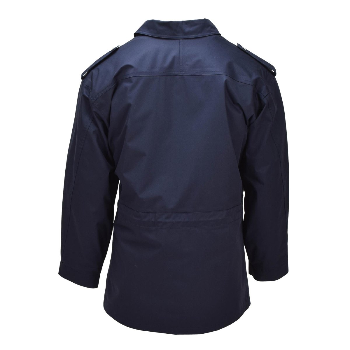 Parka militaire néerlandaise originale, col rabattu, logo de pêcheur, veste militaire bleue