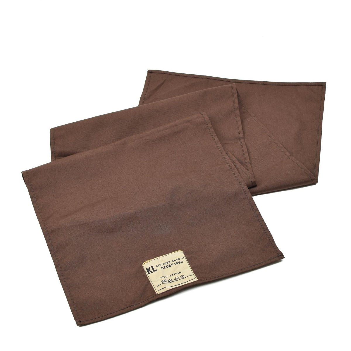 Foulard militaire néerlandais original en coton bandana 100x25cm foulards militaires marron NEUF