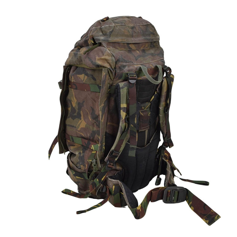 Sac à dos tactique militaire néerlandais d'origine 60L MOLLE Loops DPM Woodland Camo