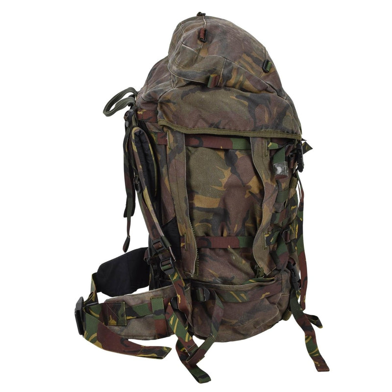 Sac à dos tactique militaire néerlandais d'origine 60L MOLLE Loops DPM Woodland Camo