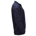 Maillot de corps thermique militaire néerlandais original, manches longues, demi-fermeture éclair, bleu