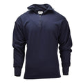 Maillot de corps thermique militaire néerlandais original, manches longues, demi-fermeture éclair, bleu