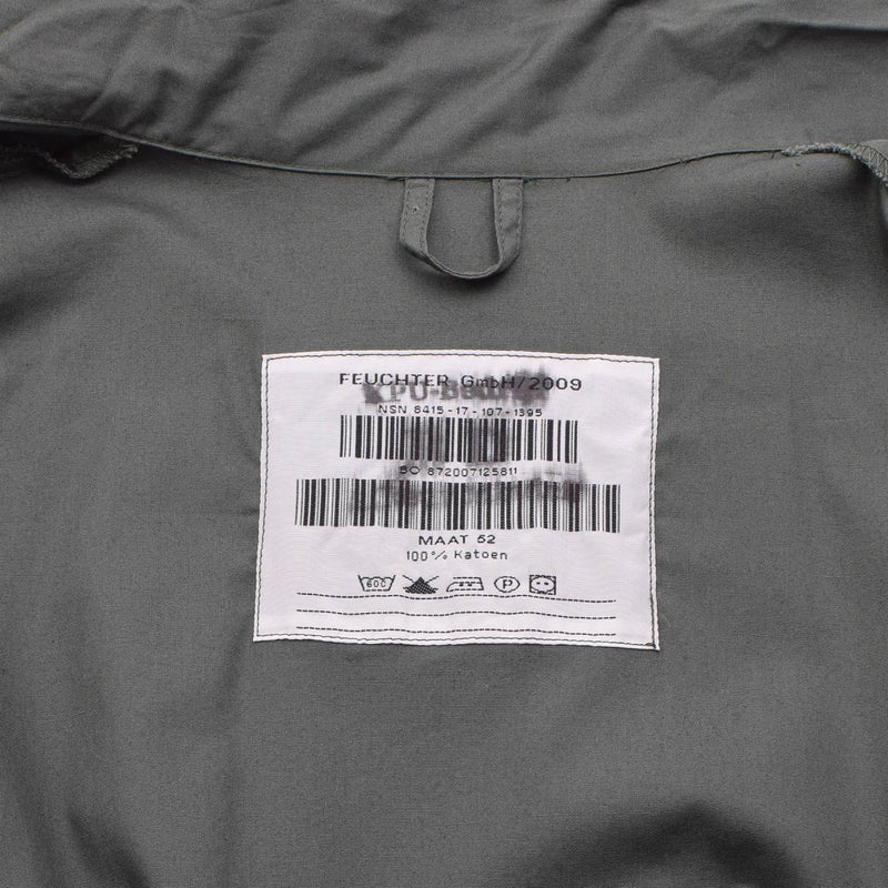 Original Dutch Military Work Coverall Cotton Mechanic Men Slash Pockets Olive - GoMilitar