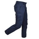 Original Dutch Military Work Pants Women Reinforced Knees Cargo Pockets Blue - GoMilitar