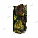 Dutch Netherlands army MOLLE camouflage military utility pouch for carrying smoke grenades, durable canvas design.