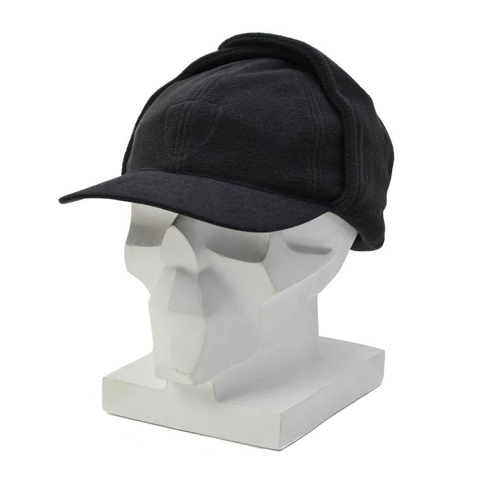 Chapeau d'hiver original de la police néerlandaise, construction robuste, isolation thermique, noir - GoMilitar