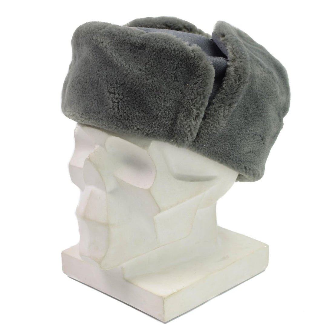 Chapeau d'hiver original d'officier de l'armée de l'Allemagne de l'Est pour temps froid, ushanka en fausse fourrure NEUF