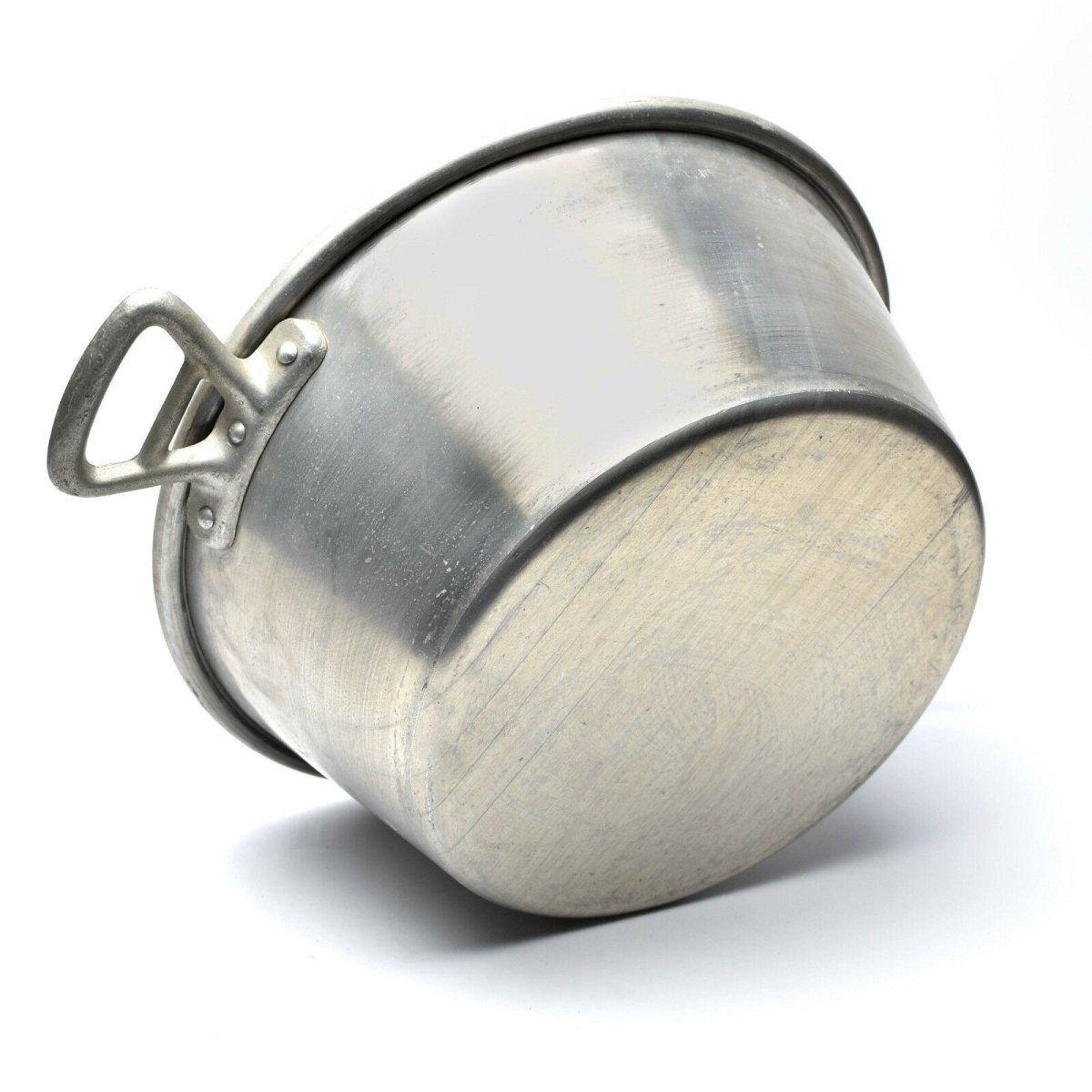 Original French Army Large cooking pot. Aluminium military mess tin pot pan