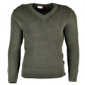 Pull original de l'armée française Pull en laine chlorofibre col V