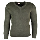 Original French army sweater pullover Jumper Chlorofibre V - neck wool - GoMilitar