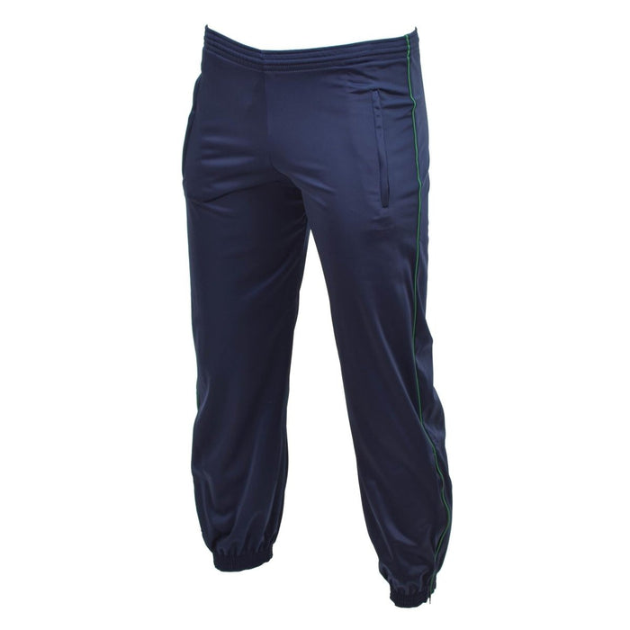 Pantalon de jogging d'entraînement de l'armée française bleu marine avec poignets élastiques et poches latérales pour une utilisation active et décontractée.
