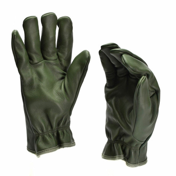 Gants de combat militaires français originaux en cuir olive