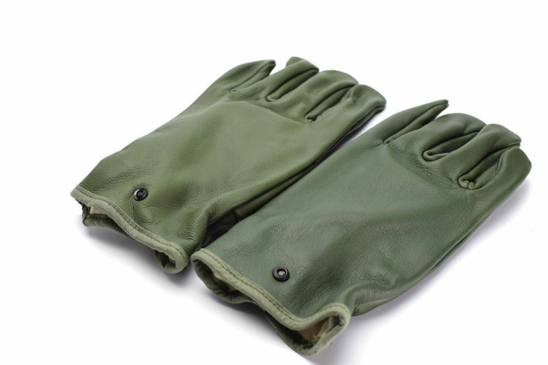 Gants de combat militaires français originaux en cuir olive