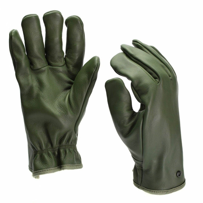 Gants de combat militaires français originaux en cuir olive