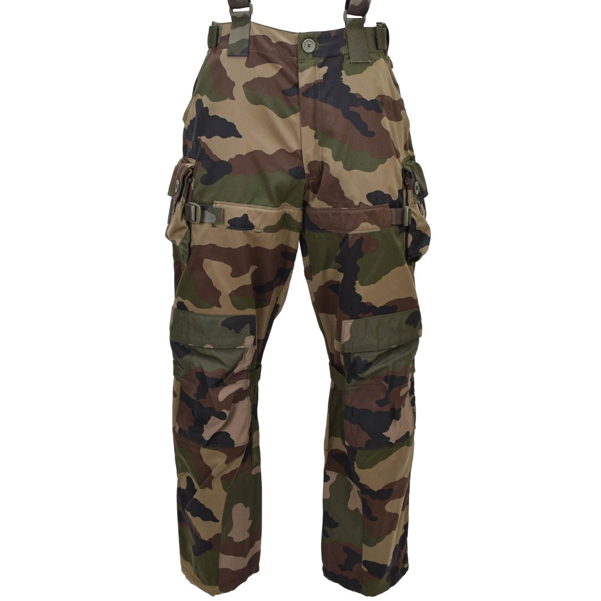Pantalon de combat militaire français original Felin F4 bretelles durables CCE camouflage