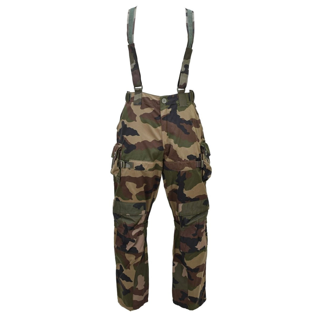 Pantalon de combat militaire français original Felin F4 bretelles durables CCE camouflage